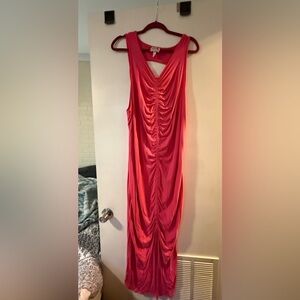 Elegant Pink Sleeveless Dress
